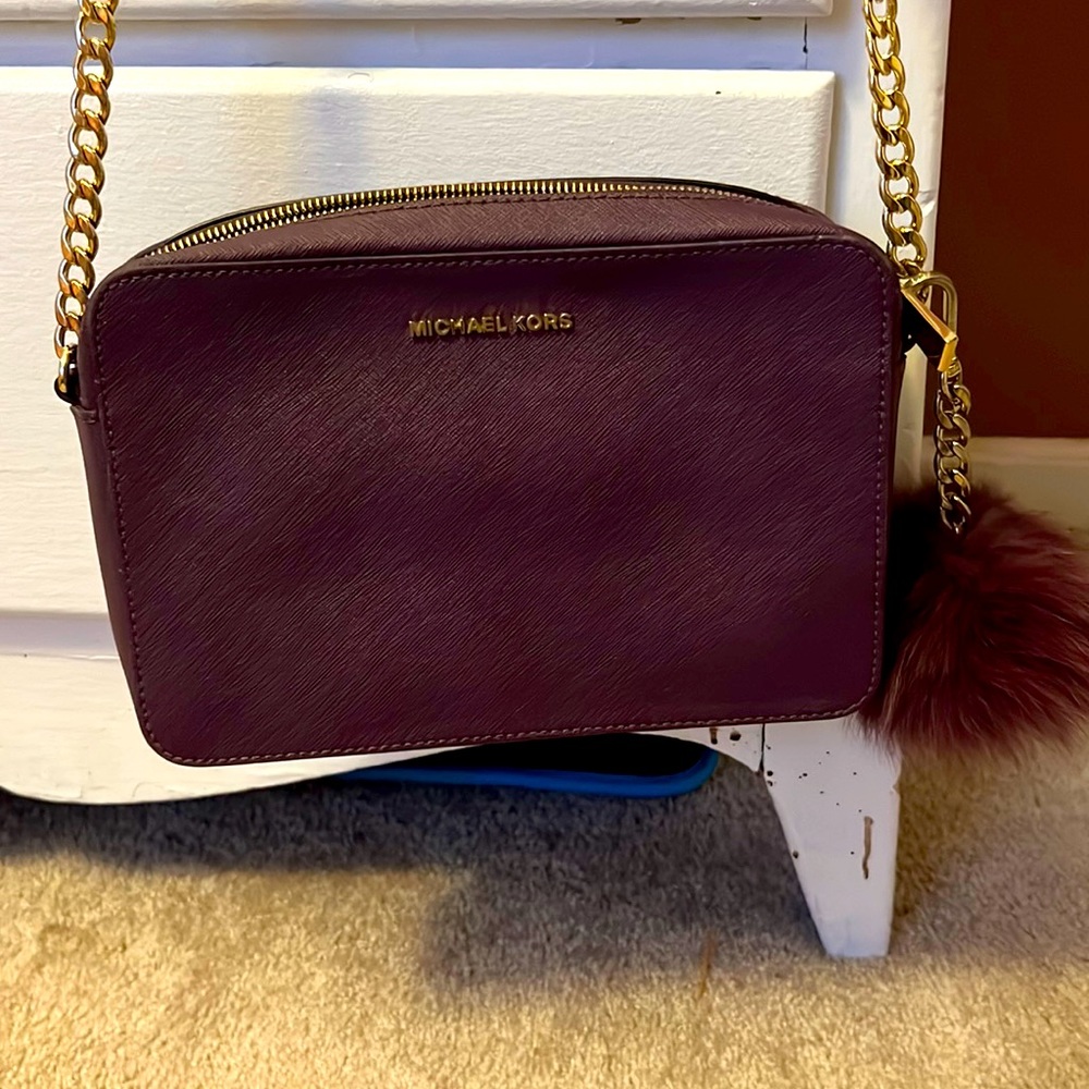 Crossbody Purse with Pom